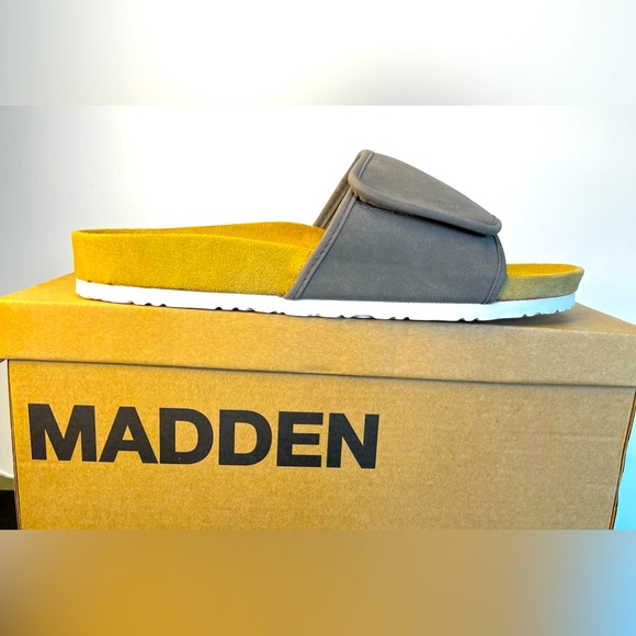 Madden Men’s Grey Suede Sandals - Picture 1 of 4